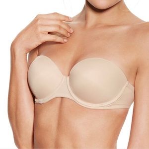 NWT PINK STRAPLESS NUDE BRA